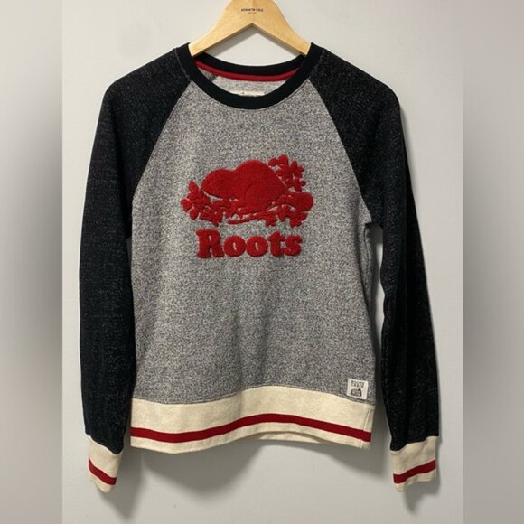 Roots Sweatshirt Red Logo, Gray Size S — Red Logo, Cotton Blend - Picture 2 of 10